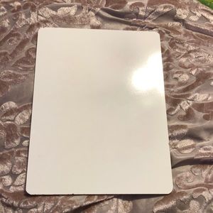 mini double sided white board. good condition.